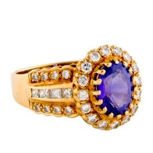 Cocktail ring in 14 karat